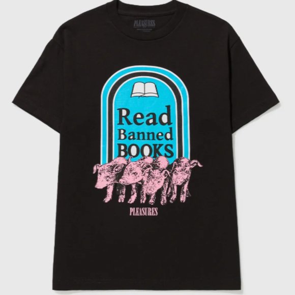 Pleasures "Read Banned Books" T Size - Picture 1 of 2